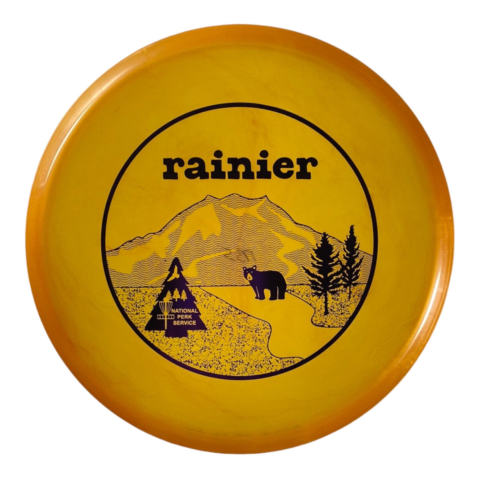 Innova Champion Discs Rainier - Invader | Luster | Orange/Purple 175g (First Run) 48/50 Disc Golf