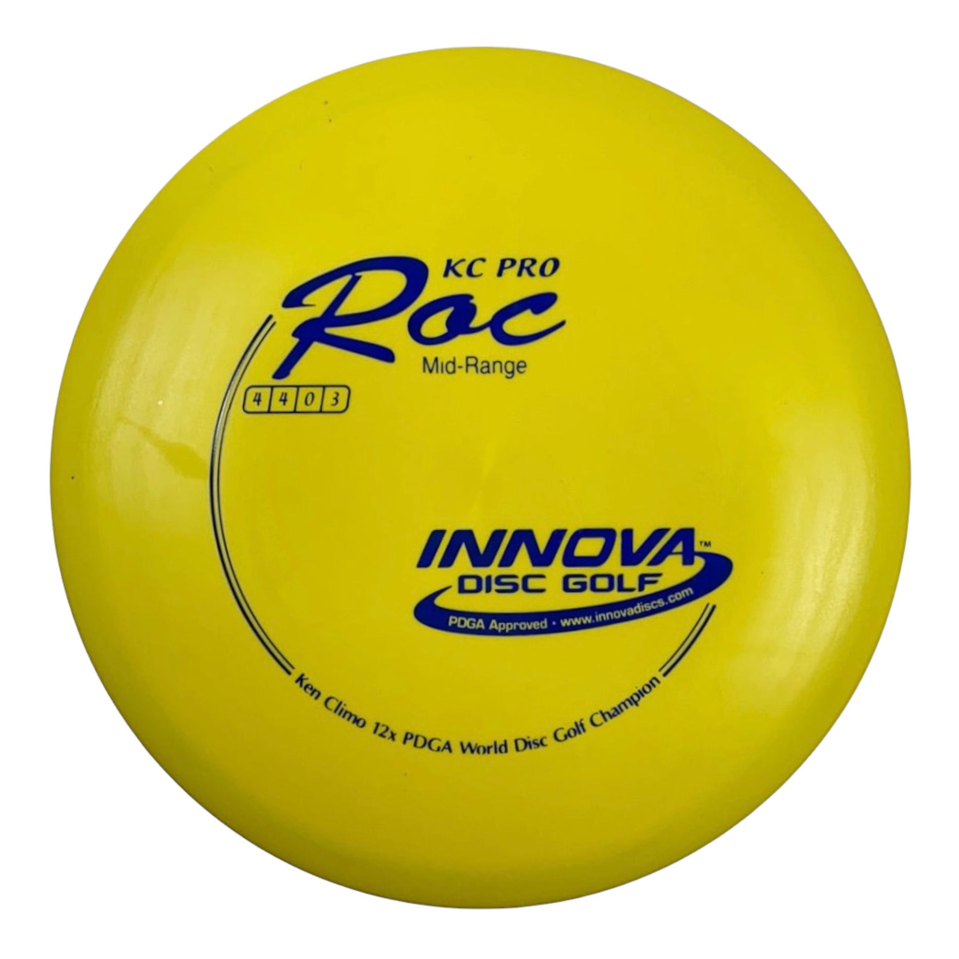 Innova Champion Discs Roc | KC Pro | Yellow/Blue 180g Disc Golf