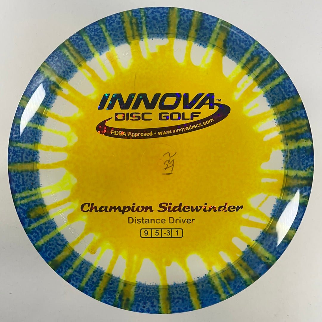 Innova Champion Discs Sidewinder | Champion I-Dye | Yellow/Rainbow 173g Disc Golf