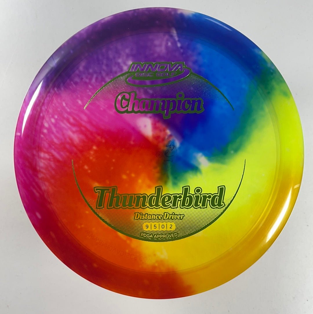 Innova Champion Discs Thunderbird | Champion I-Dye | Rainbow/Green 169g Disc Golf