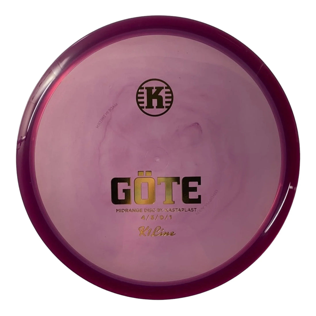 Kastaplast Göte | K1 | Purple/Gold 178 - 179g Disc Golf