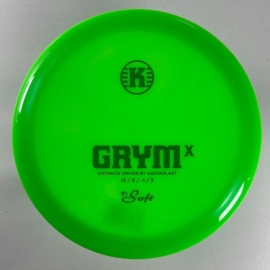 Kastaplast Grym X | K1 Soft | Green/Green 173-174g Disc Golf