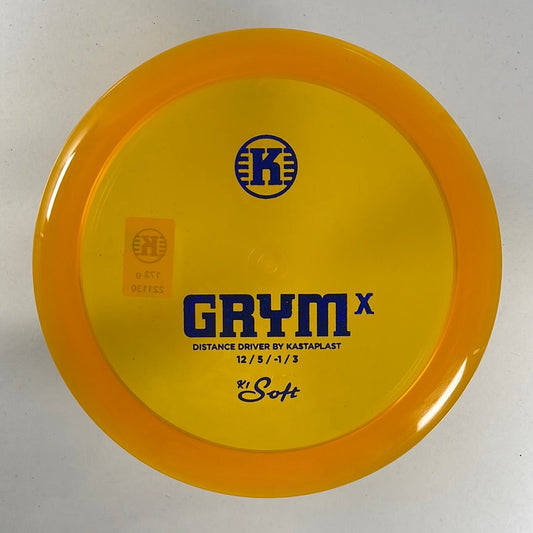 Kastaplast Grym X | K1 Soft | Orange/Black 173g Disc Golf