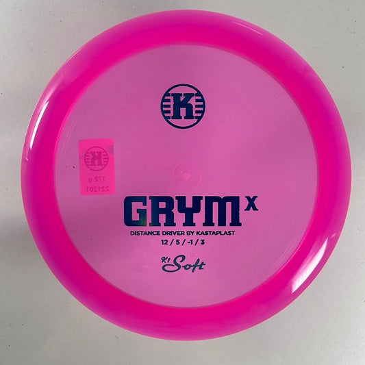 Kastaplast Grym X | K1 Soft | Pink/Blue 172g Disc Golf