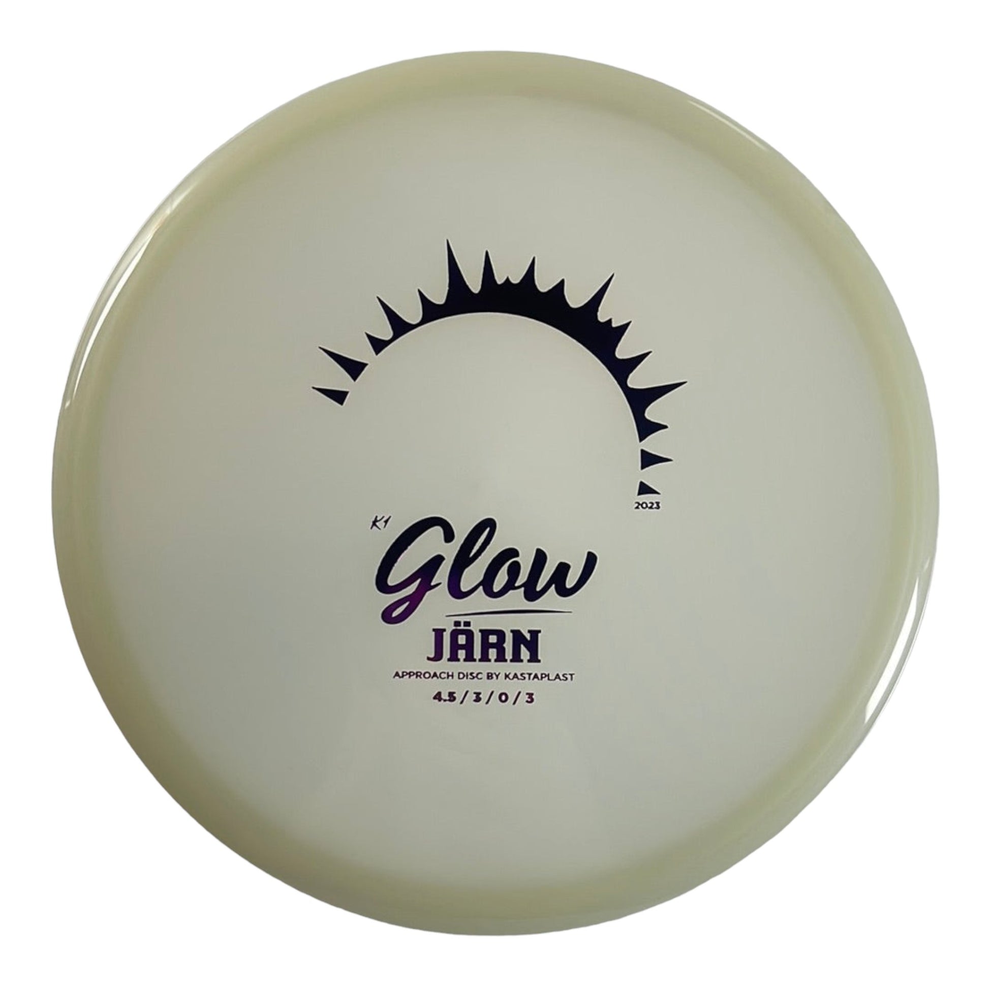 Kastaplast Jarn | K1 Glow | Glow/Black 170g Disc Golf