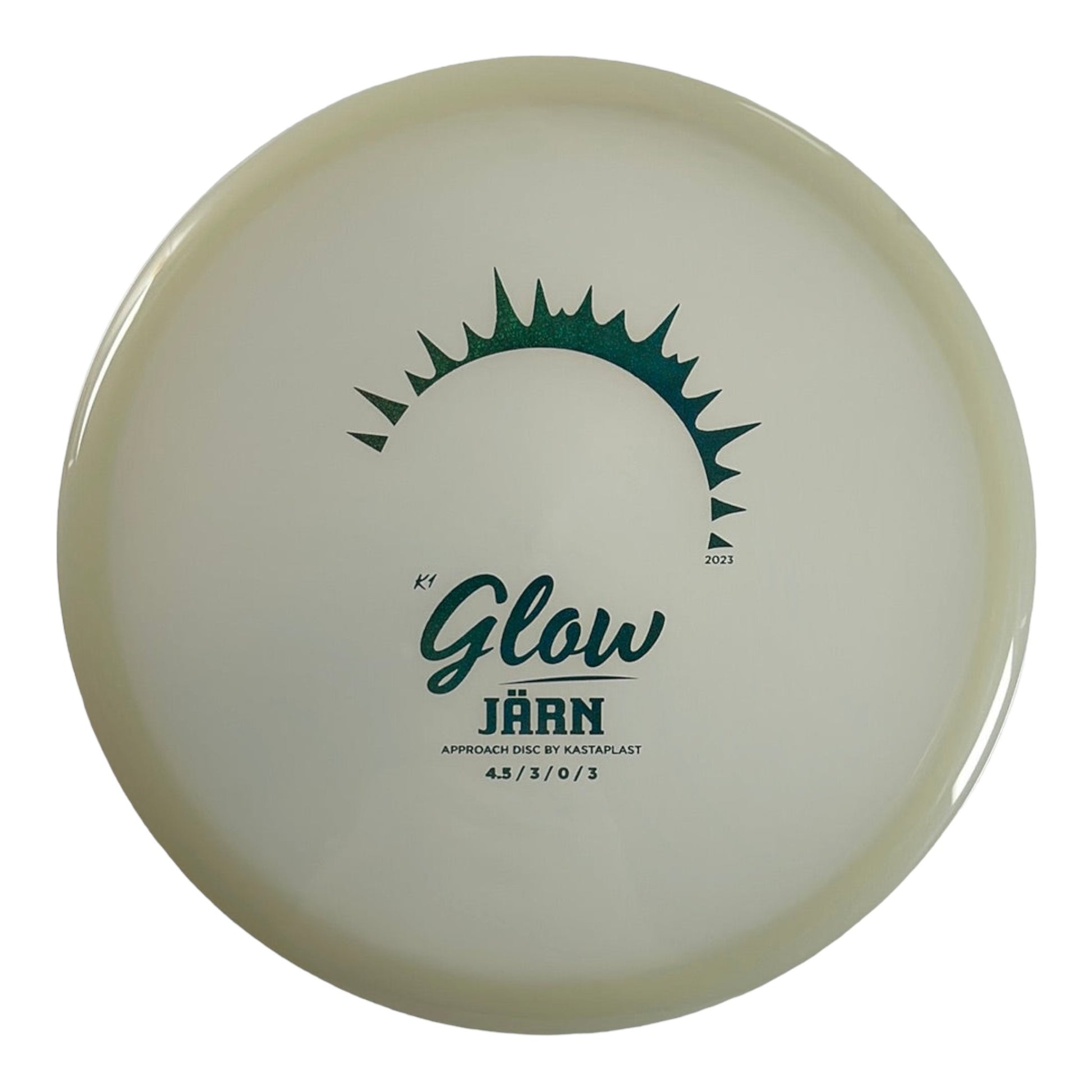 Kastaplast Jarn | K1 Glow | Glow/Blue Holo 170-171g Disc Golf