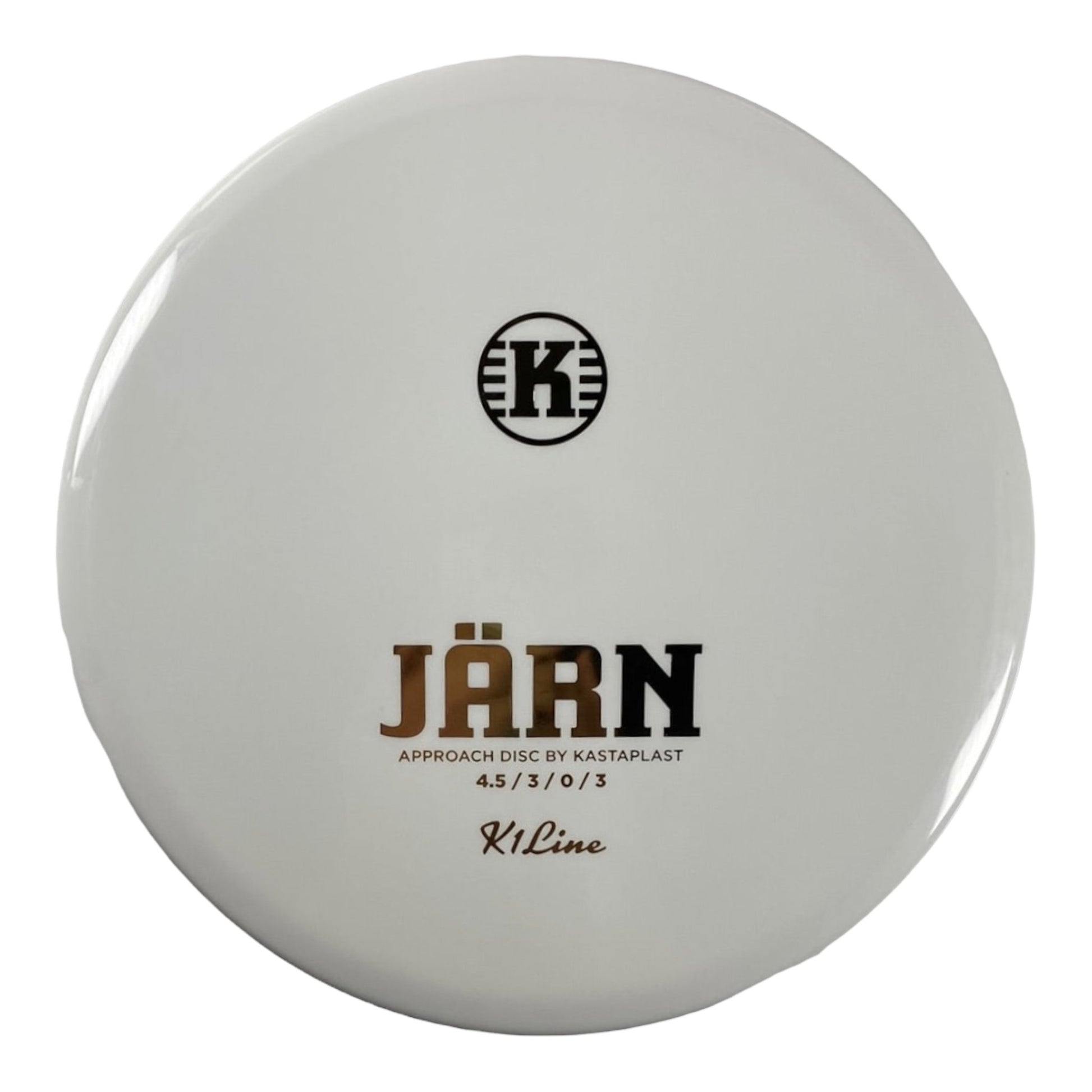 Kastaplast Jarn | K1 | White/Gold 173g Disc Golf