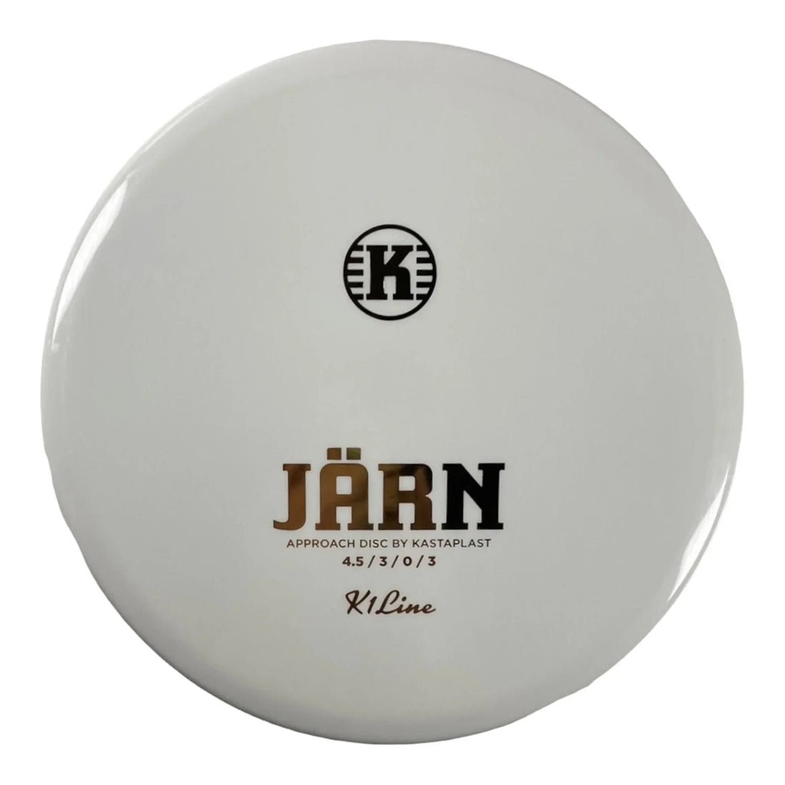 Kastaplast Jarn | K1 | White/Silver 174g Disc Golf