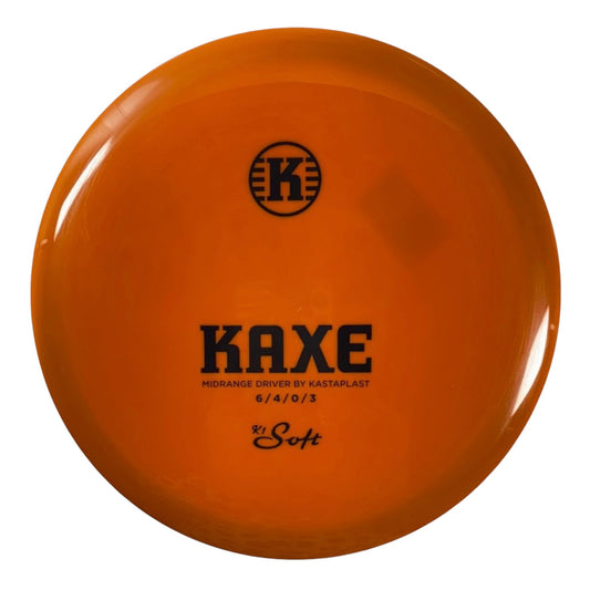 Kastaplast Kaxe | K1 Soft | Orange/Black 172g Disc Golf