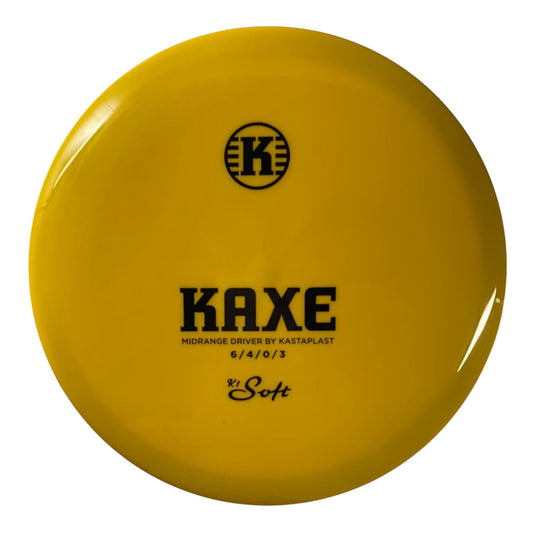 Kastaplast Kaxe | K1 Soft | Yellow/Black 174g Disc Golf
