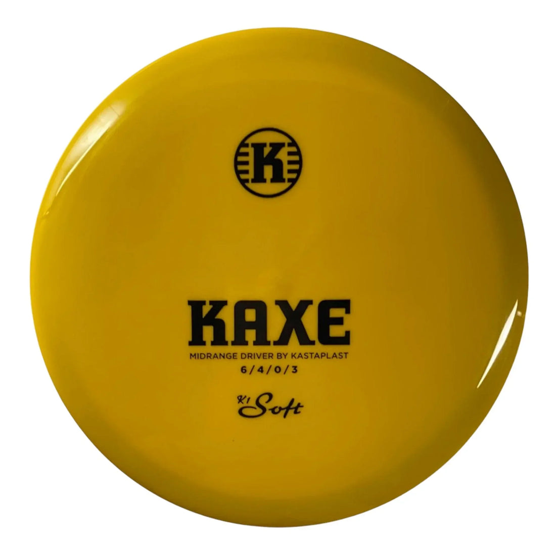 Kastaplast Kaxe | K1 Soft | Yellow/Black 172g Disc Golf