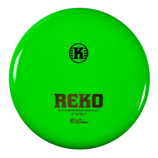 Kastaplast Reko | K1 | Green/Gold 170g Disc Golf