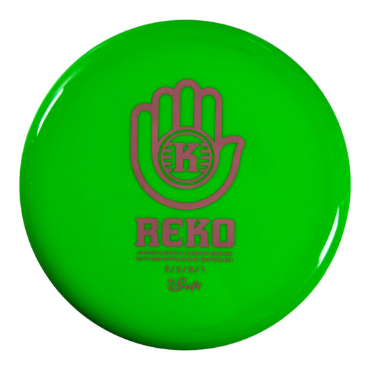 Kastaplast Reko | K1 Soft | Green/Pink 174-176g (Handeye Supply) Disc Golf