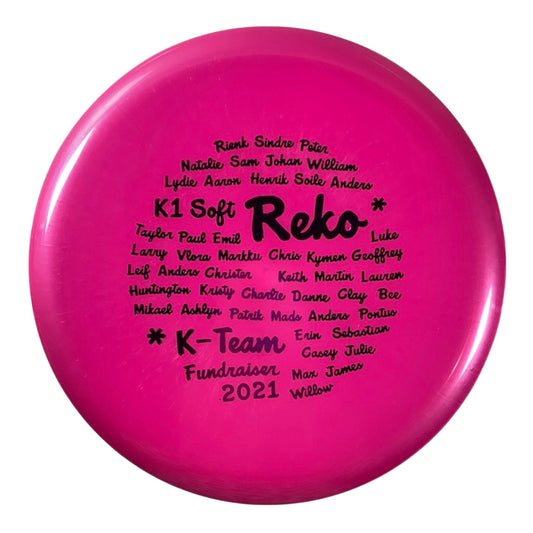 Kastaplast Reko | K1 Soft | Pink/Pink 175g (Team Fundraiser 2021) Disc Golf