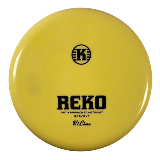 Kastaplast Reko | K1 | Yellow/Black 174g Disc Golf