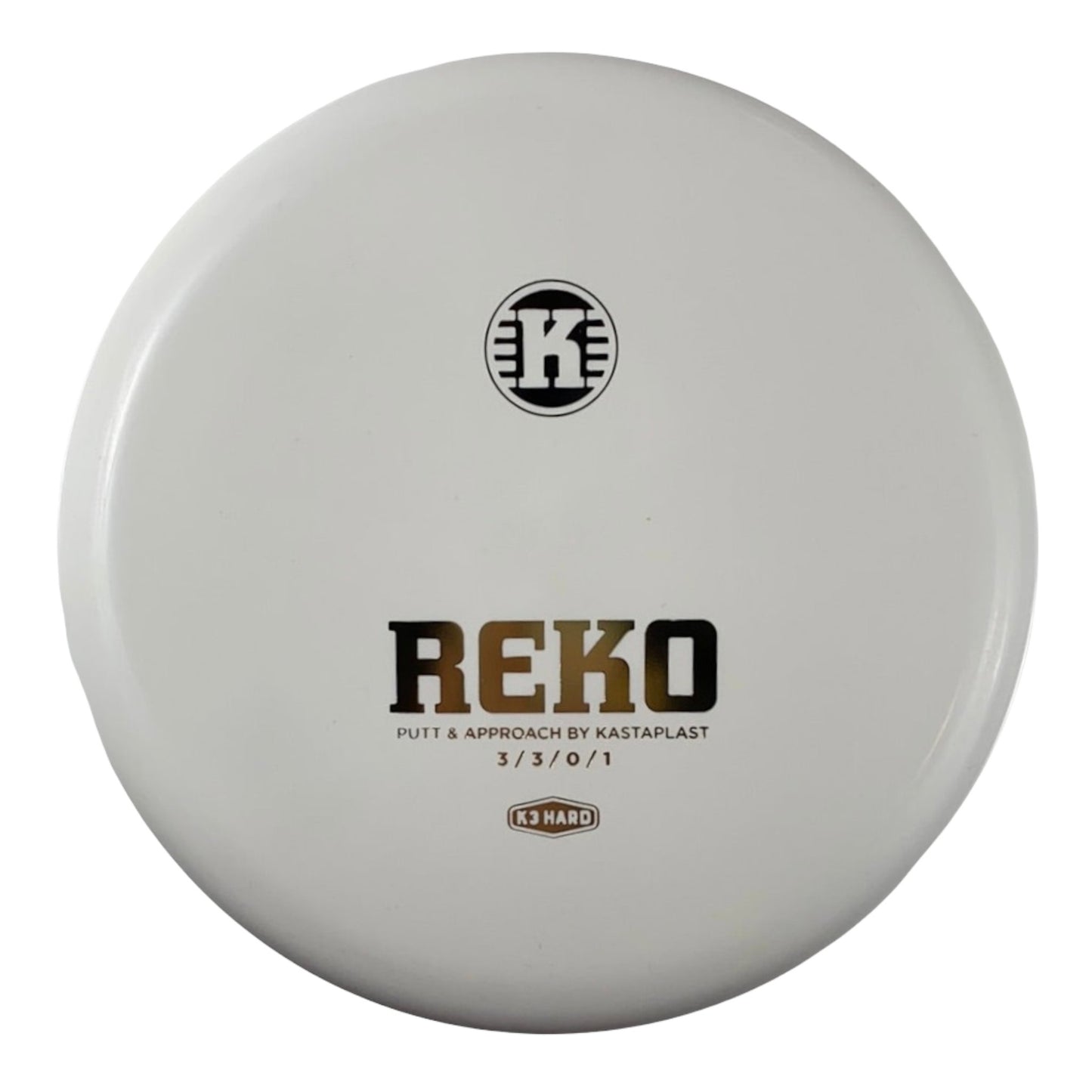 Kastaplast Reko | K3 Hard | White/Gold 173-174g Disc Golf