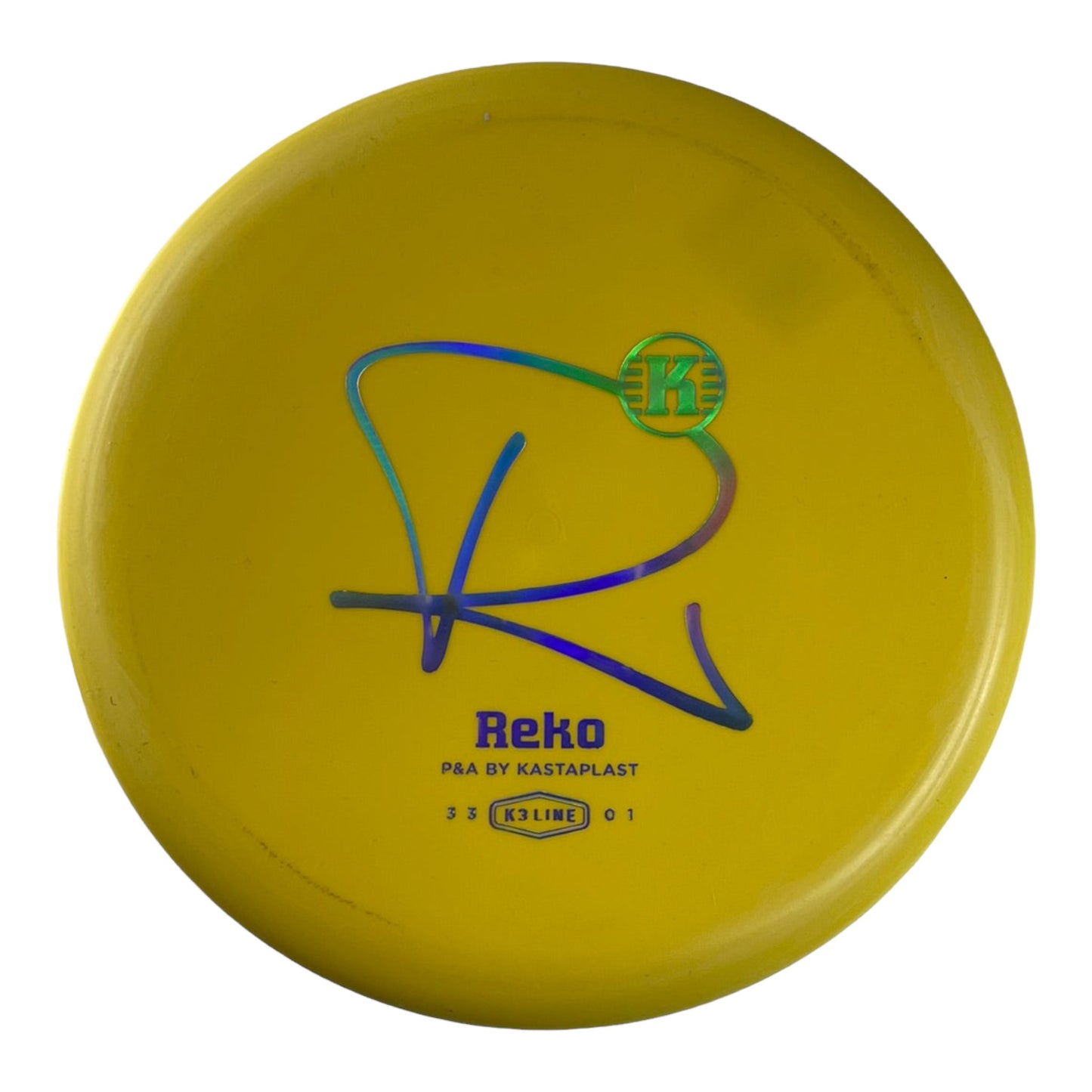 Kastaplast Reko | K3 | Yellow/Holo 171g Disc Golf