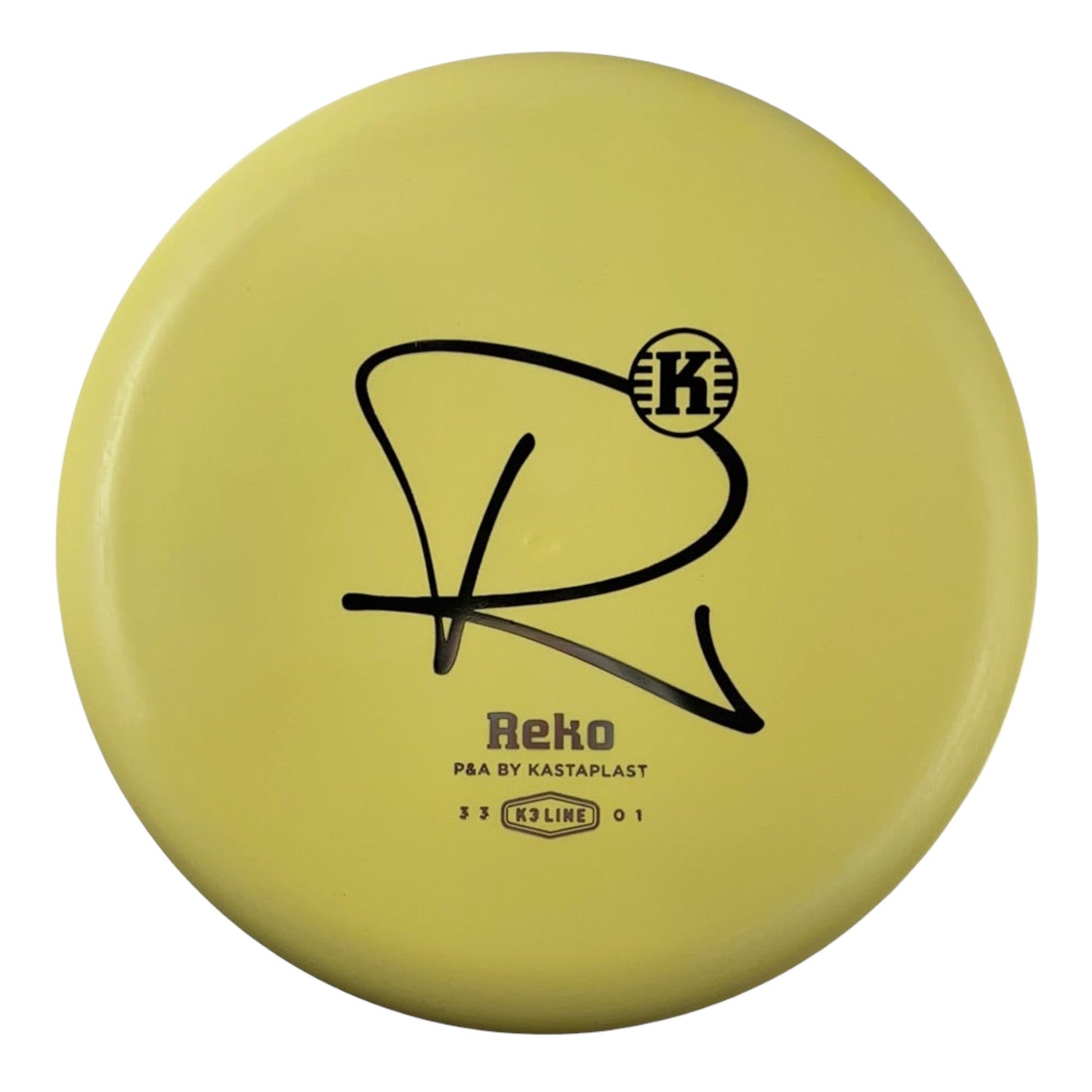 Kastaplast Reko | K3 | Yellow/Silver 171g Disc Golf