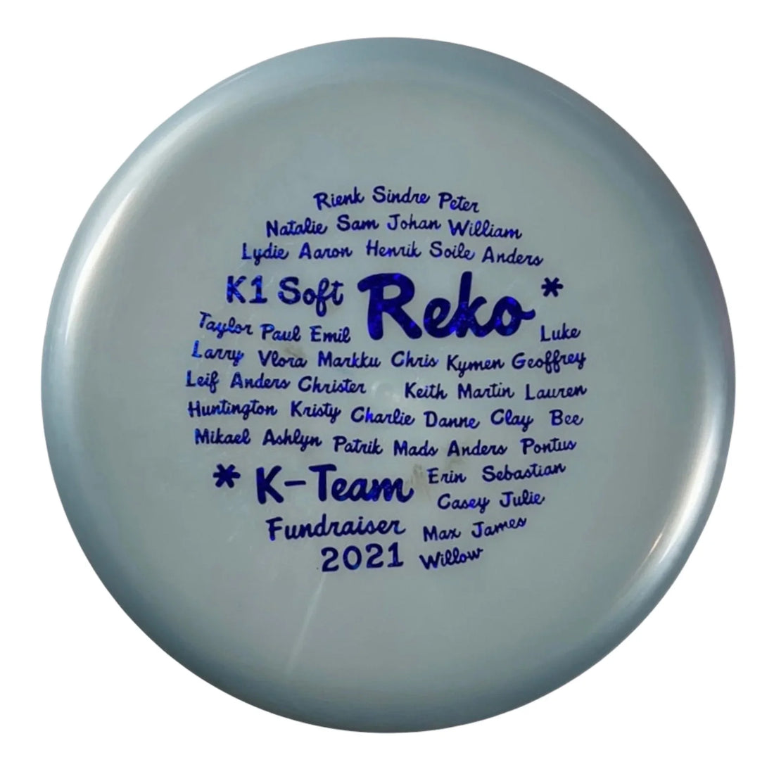 Kastaplast Reko | K1 Soft | Blue/Blue 171 - 172g (Team Fundraiser 2021) Disc Golf