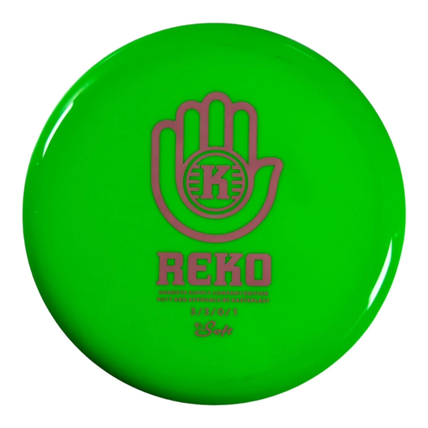 Kastaplast Reko | K1 Soft | Green/Pink 174 - 176g (Handeye Supply) Disc Golf