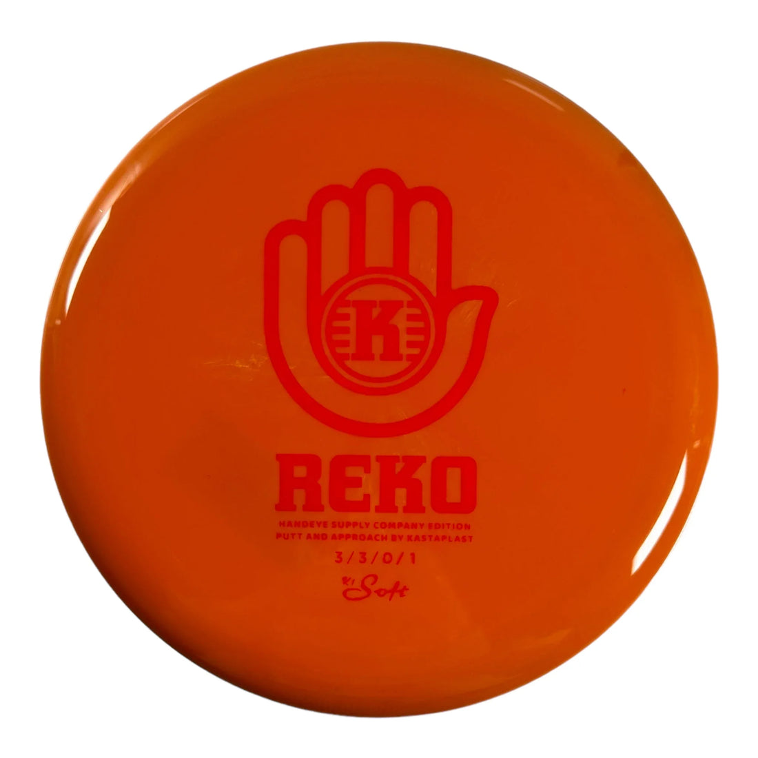 Kastaplast Reko | K1 Soft | Orange/Red 174 - 176g (Handeye Supply) Disc Golf
