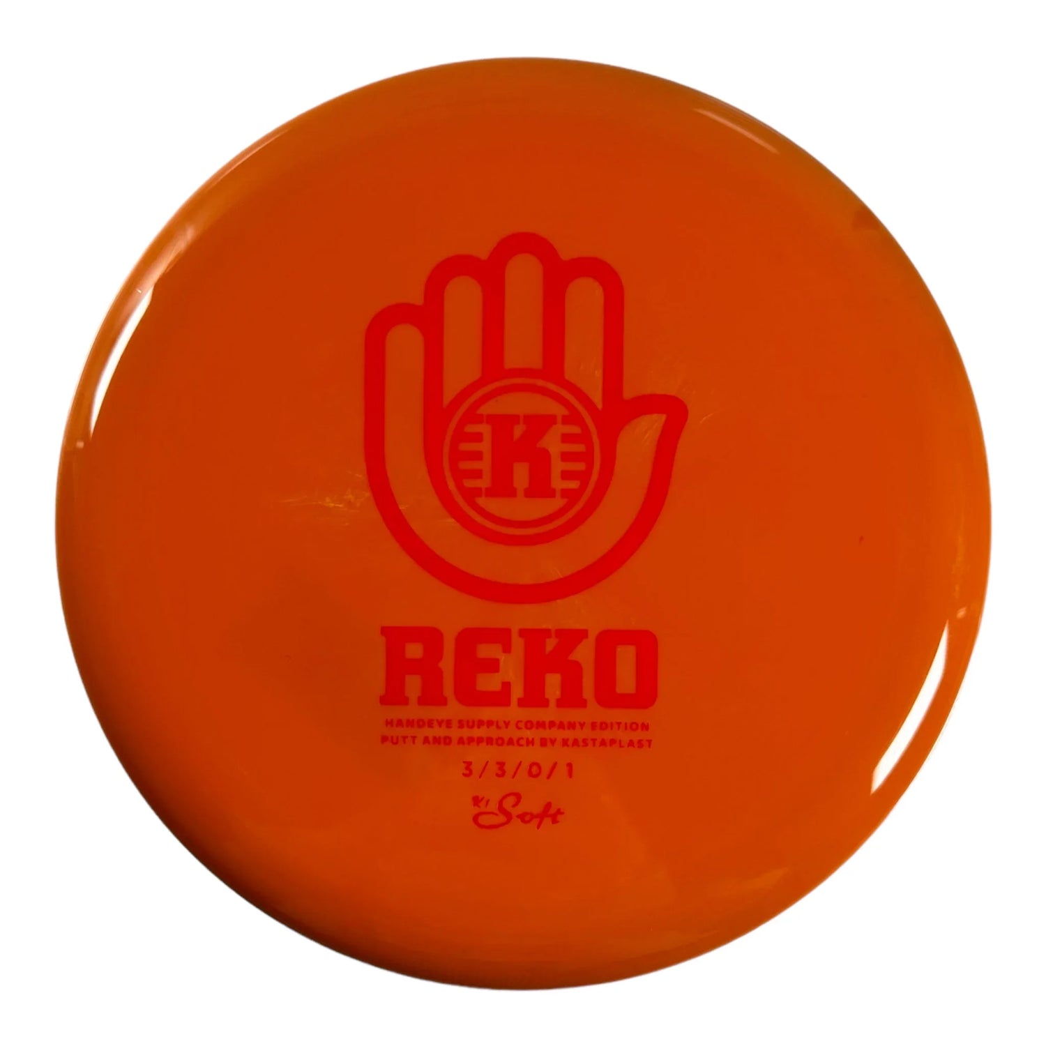 Kastaplast Reko | K1 Soft | Orange/Red 174 - 176g (Handeye Supply) Disc Golf