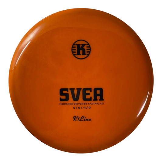 Kastaplast Svea | K1 | Orange/Black 179g Disc Golf