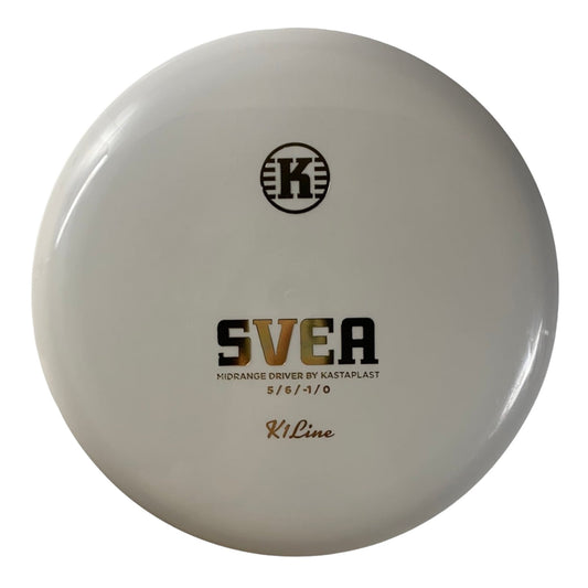 Kastaplast Svea | K1 | White/Gold 175g Disc Golf