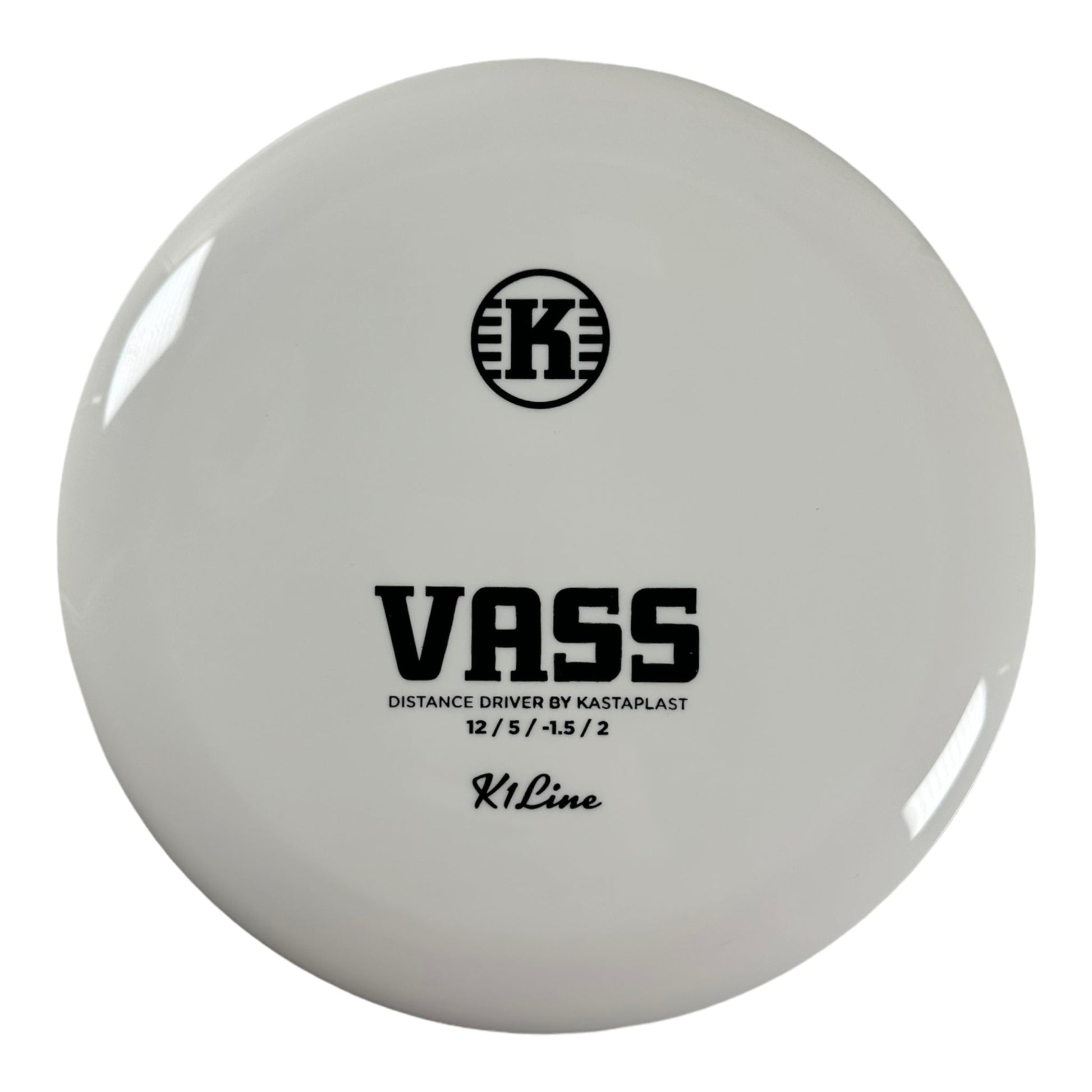 Kastaplast Vass | K1 | White/Black 170-171g Disc Golf