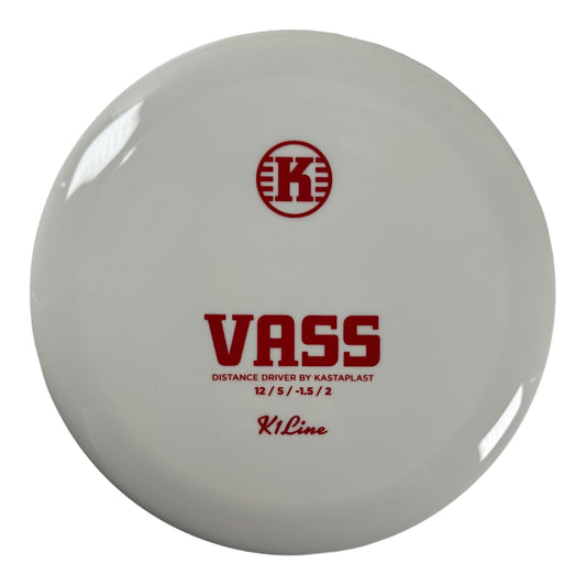 Kastaplast Vass | K1 | White/Red 173-176g Disc Golf