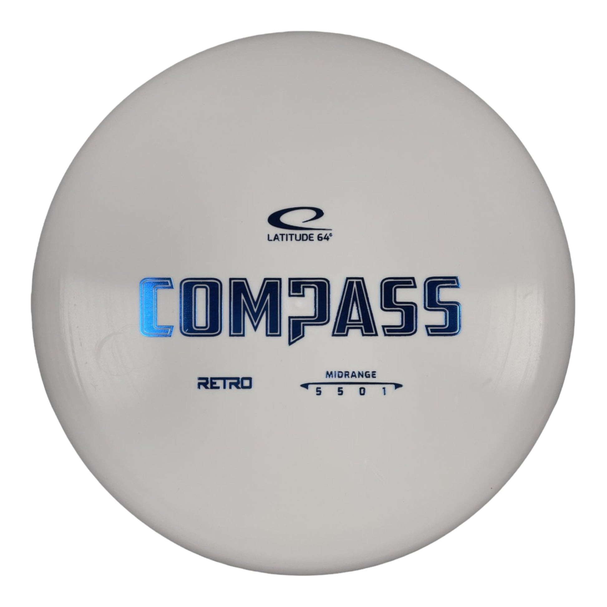 Latitude 64 Compass | Retro | White/Blue 178g Disc Golf