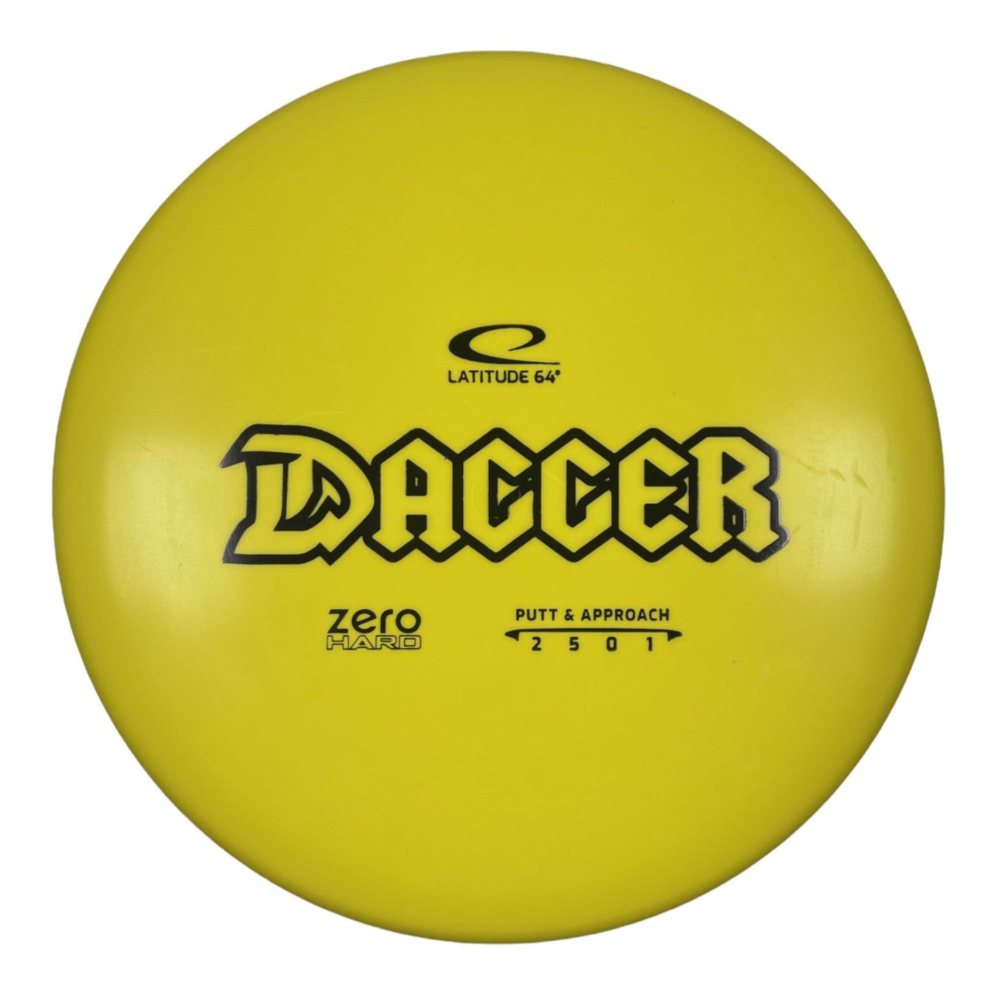 Latitude 64 Dagger | Zero Hard | Yellow/Black 173g Disc Golf