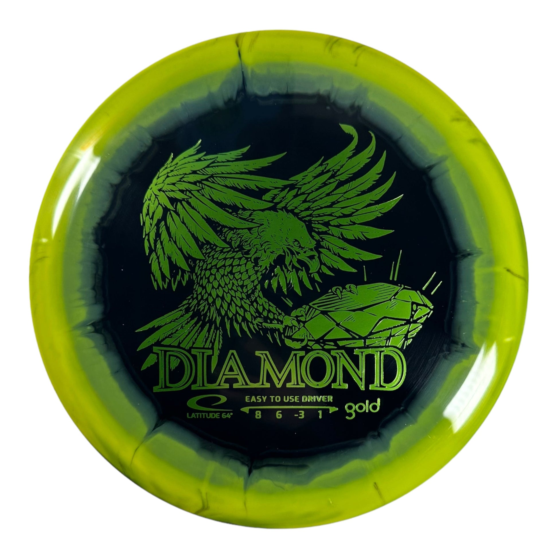 Latitude 64 Diamond | Gold Orbit | Green/Green 154g Disc Golf