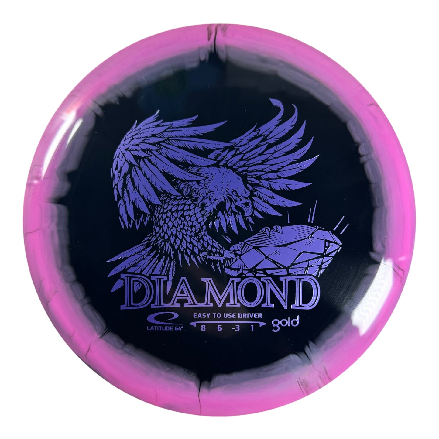Latitude 64 Diamond | Gold Orbit | Pink/Purple 155-156g Disc Golf
