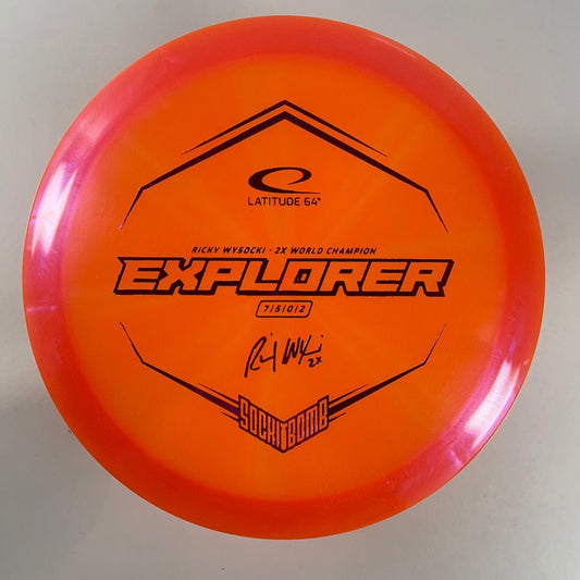 Latitude 64 Explorer | Lucid-X Chameleon | Orange/Pink 175g Disc Golf