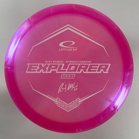 Latitude 64 Explorer | Lucid-X Chameleon | Pink/White 171g Disc Golf