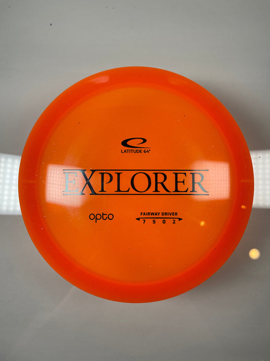 Latitude 64 Explorer | Opto | Orange/Black 173g Disc Golf
