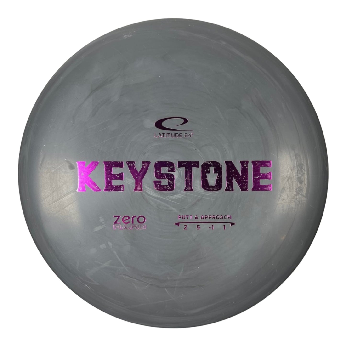 Latitude 64 Keystone | Zero Hard | Grey/Pink Disc Golf