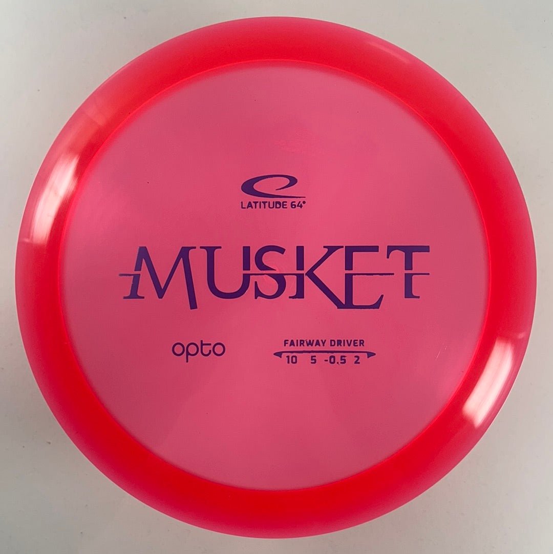 Latitude 64 Musket | Opto | Red/Purple 174-176g Disc Golf