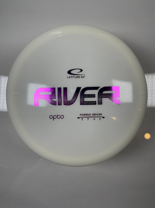 Latitude 64 River | Opto | White/Purple 173g Disc Golf