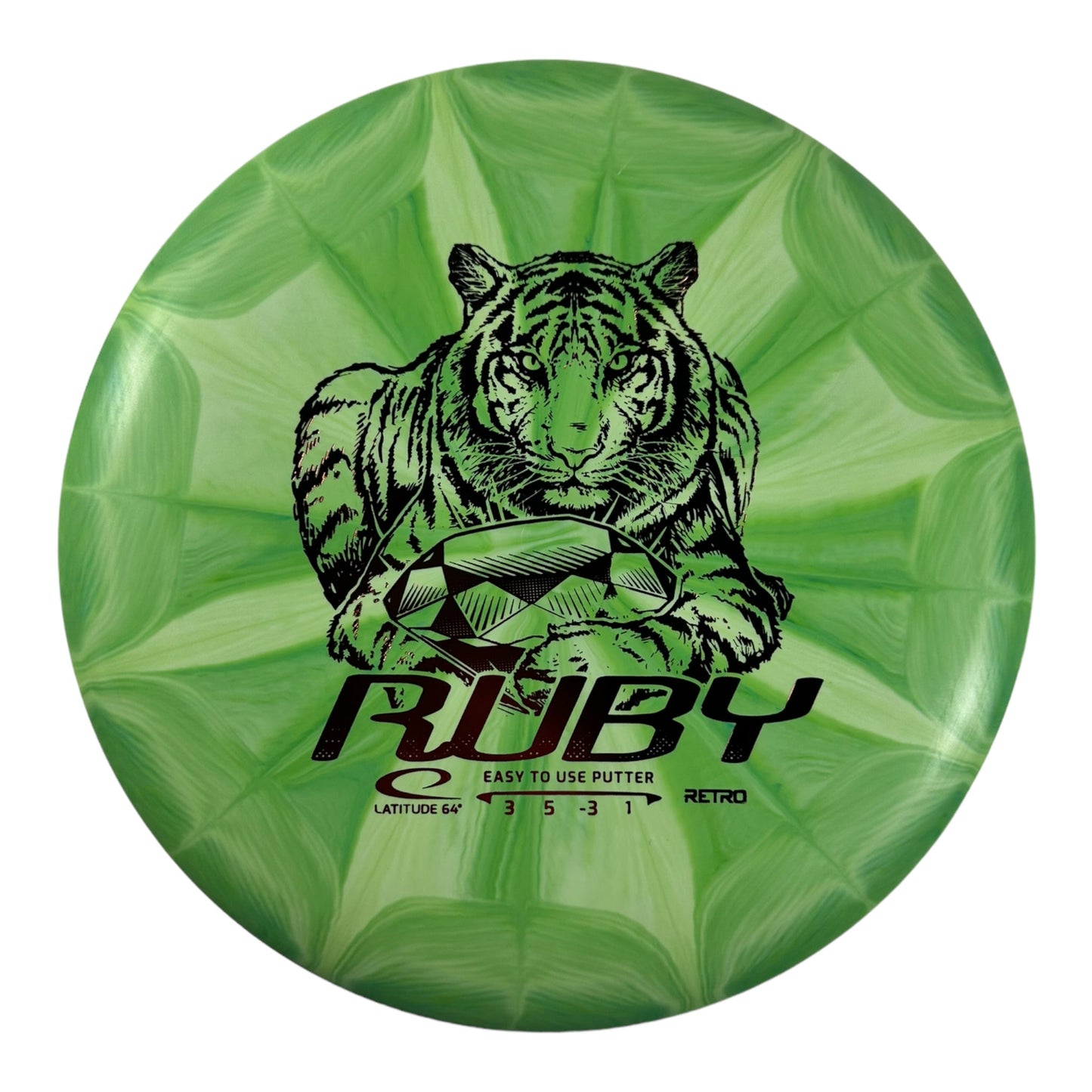 Latitude 64 Ruby | Retro | Green/Red 158g Disc Golf