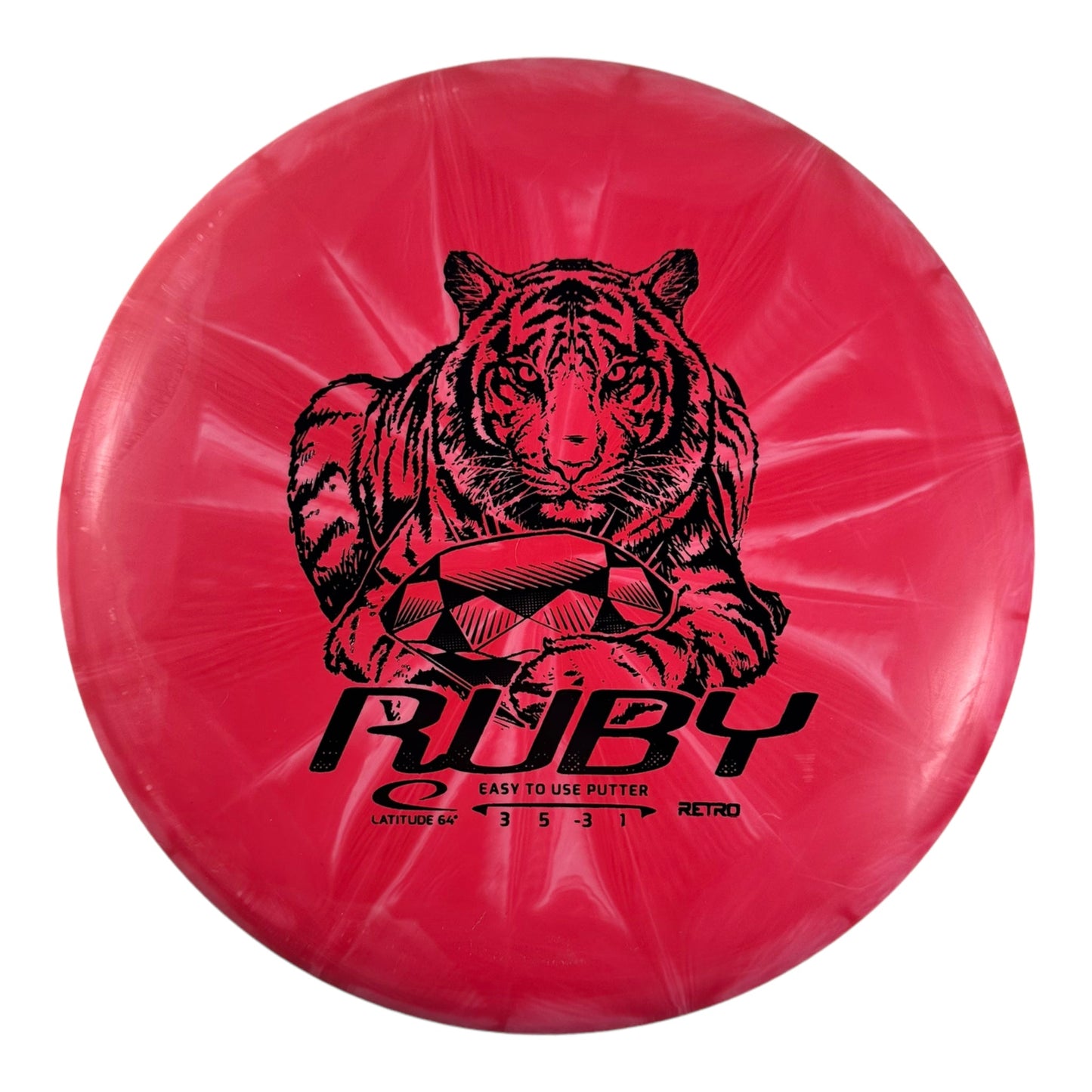 Latitude 64 Ruby | Retro | Red/Black 158g Disc Golf