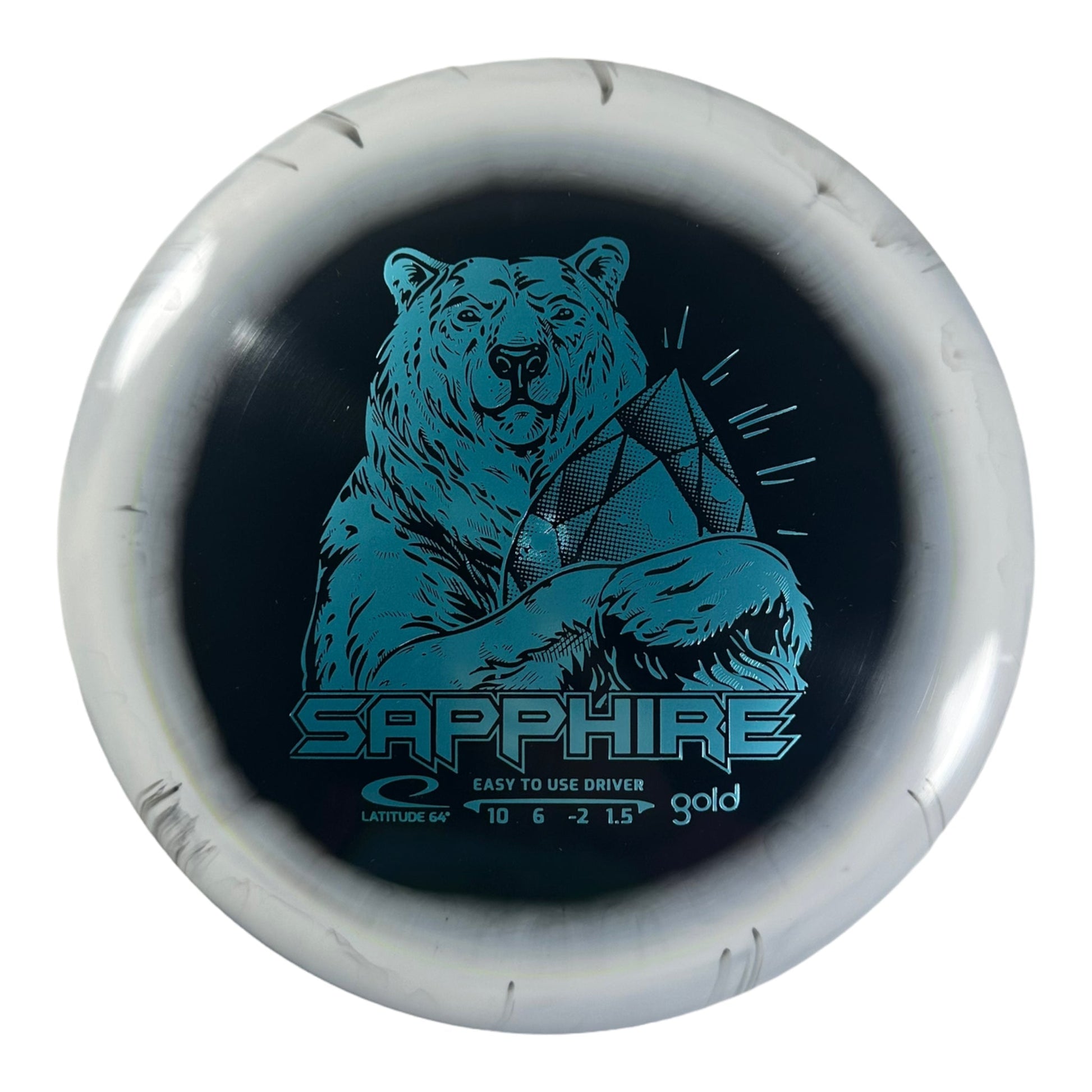Latitude 64 Sapphire | Gold Orbit | White/Blue 165g Disc Golf