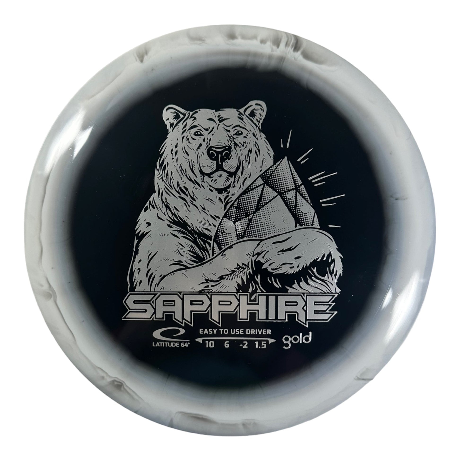 Latitude 64 Sapphire | Gold Orbit | White/Silver 165g Disc Golf