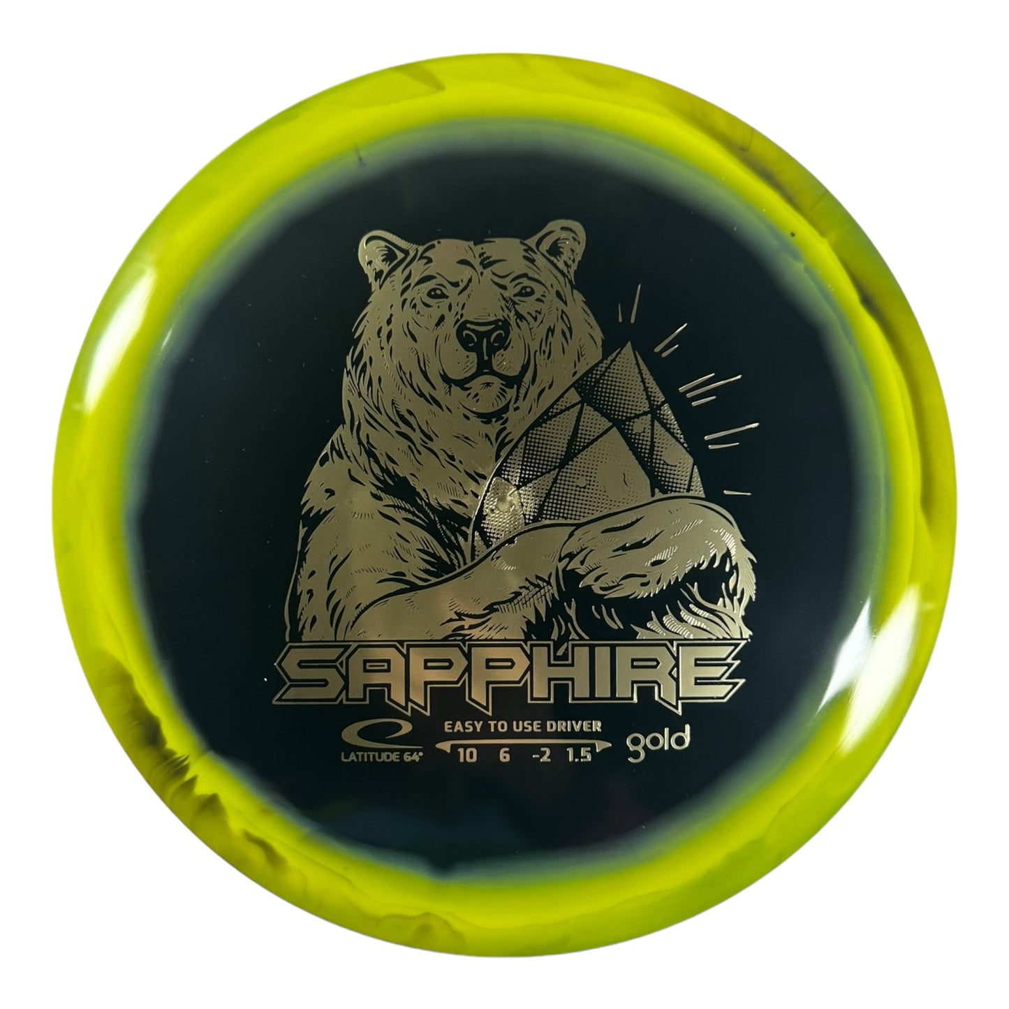 Latitude 64 Sapphire | Gold Orbit | Yellow/Gold 164g Disc Golf