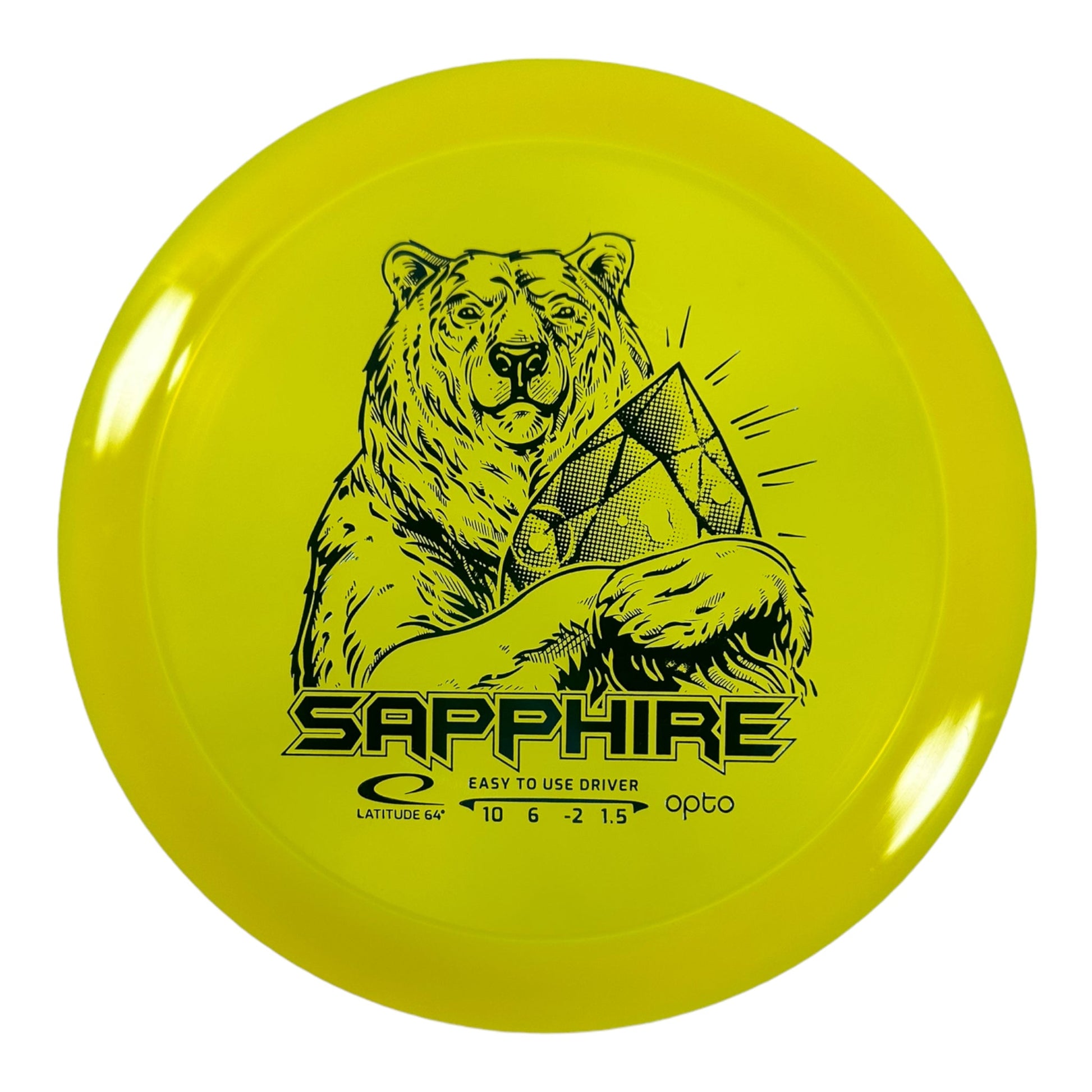 Latitude 64 Sapphire | Opto | Yellow/Blue 156g Disc Golf
