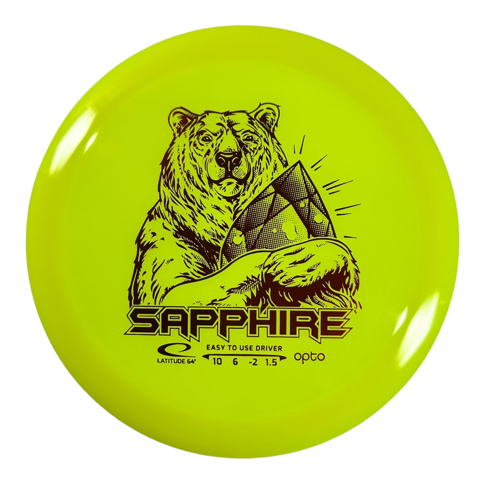 Latitude 64 Sapphire | Opto | Yellow/Red 159-160g Disc Golf