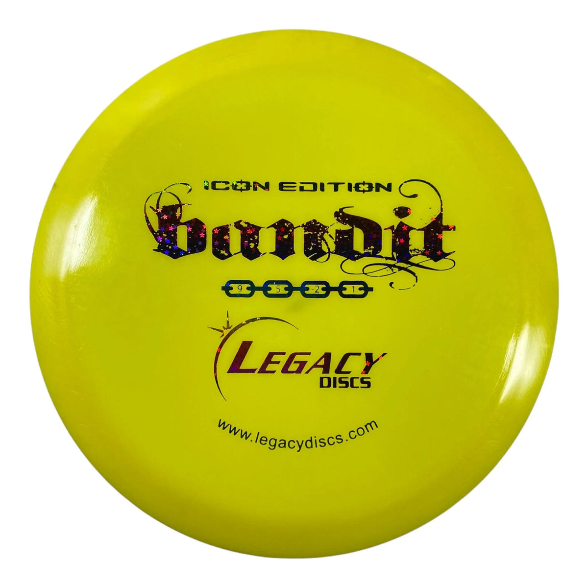 Legacy Discs Bandit | Icon | Yellow/Rainbow 171 - 172g Disc Golf