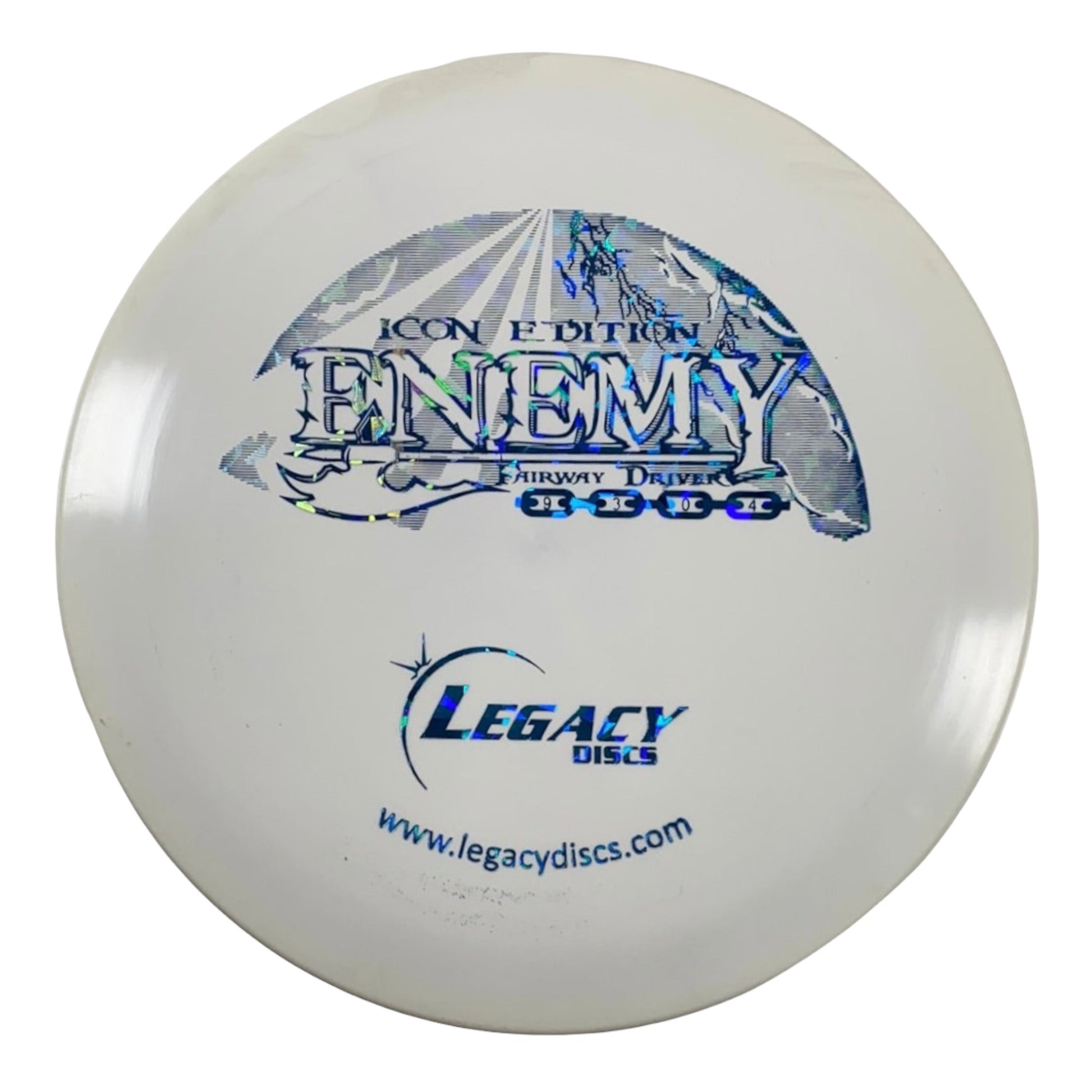 Legacy Discs Enemy | Icon | White/Blue/Holo 172g Disc Golf