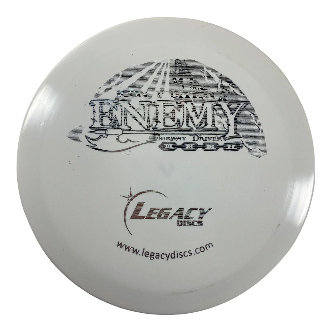 Legacy Discs Enemy | Icon | White/Silver 171 - 172g Disc Golf